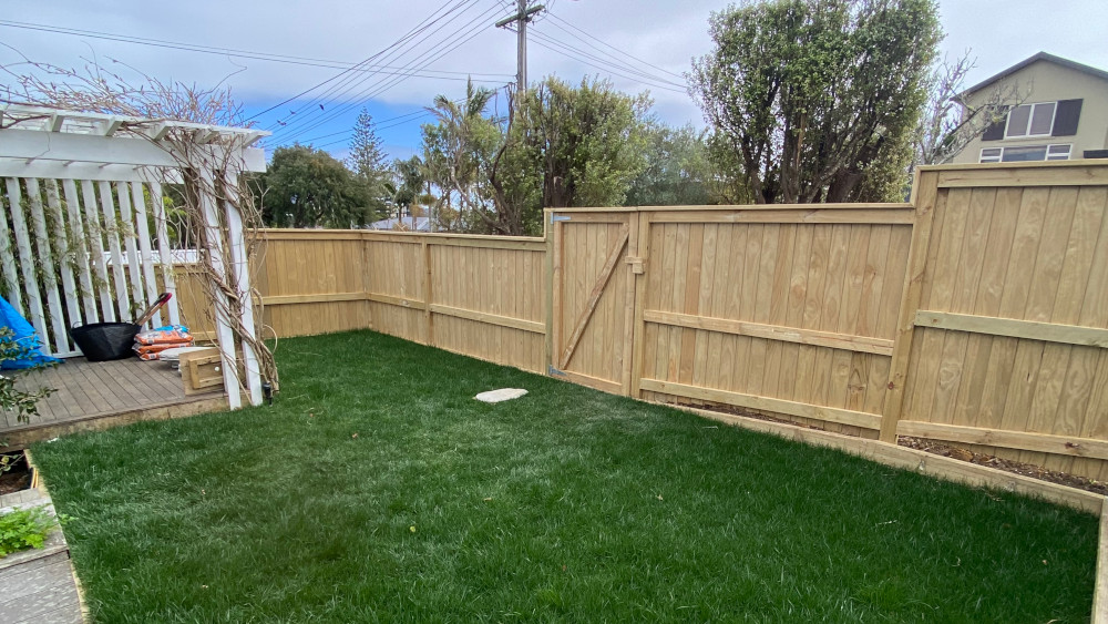 Completed landscaping project in Takapuna