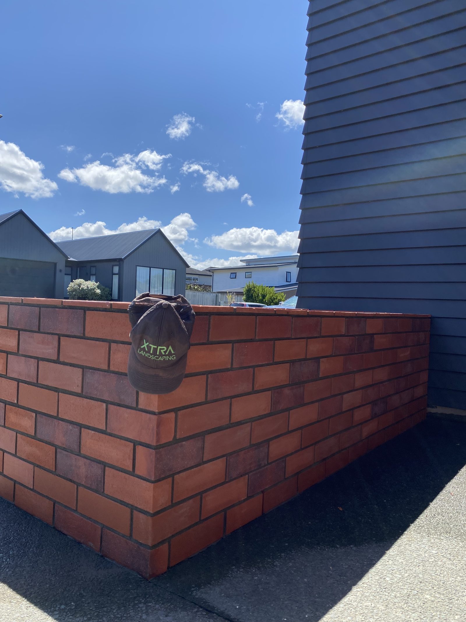Brick planter project in Millwater